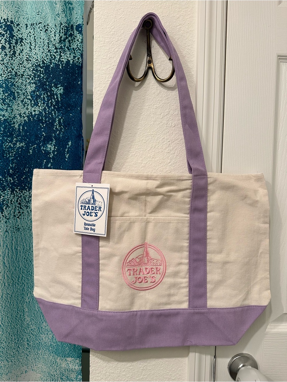 Limited Lavender Canvas Trader Joe's Tote Bag